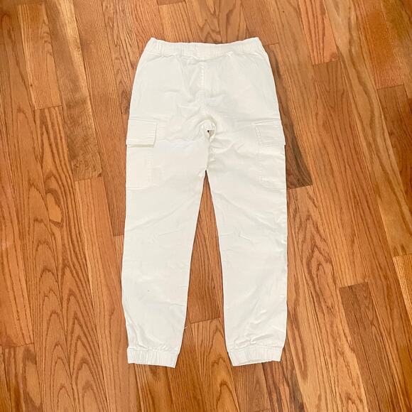 Buffalo David Britton Cargo Joggers Girls L 14/16 White Casual Cotton Normcore - Picture 2 of 5